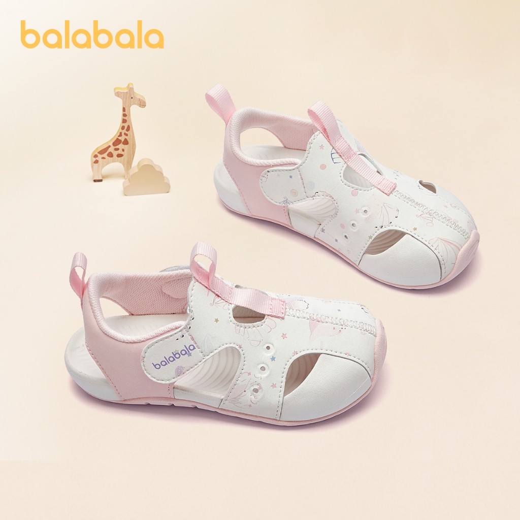 Balabala รองเท้าเด็กรองเท้าแตะกีฬาชายเด็กฤดูร้อน Breathable หญิงเด็กเล็กรองเท้าสบายๆน้ําหนักเบาสบาย Anti Slip เล่นกลางแจ้ง Sporty รองเท้าชายหาด