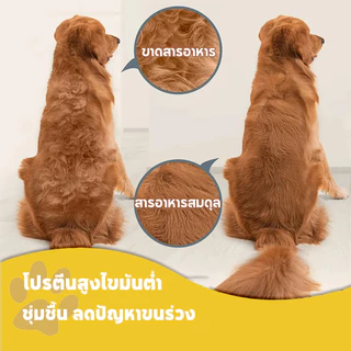 อาหารสุนัข 500 กรัม ขนมสุนัข เนื้อวัวแท้ 100% ออร์แกนิก สดและนุ่ม เสริมแคลเซียม เพิ่มความต้านทาน