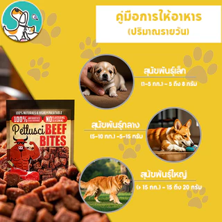 อาหารสุนัข 500 กรัม ขนมสุนัข เนื้อวัวแท้ 100% ออร์แกนิก สดและนุ่ม เสริมแคลเซียม เพิ่มความต้านทาน