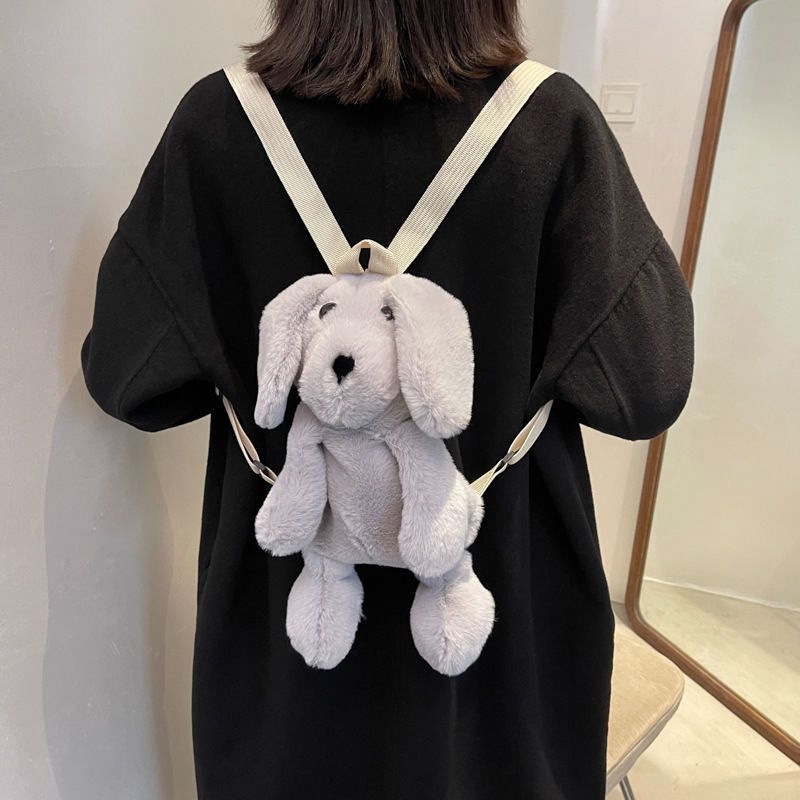 SGL Cinnamon Dog การ์ตูนตุ๊กตาน่ารักกระเป๋าเป้สะพายหลังผู้หญิงแฟชั่นกระเป๋าใบเล็กสไตล์ญี่ปุ่นกระเป๋านักเรียนนักเรียน SGL - รูปที่ 5