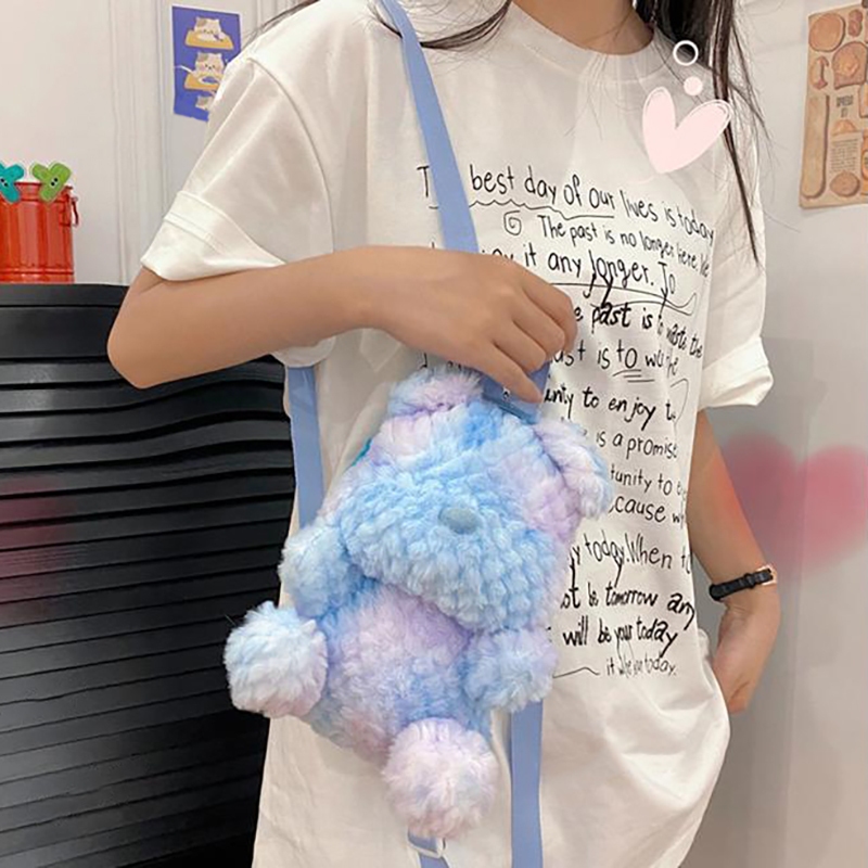 SGL Cinnamon Dog การ์ตูนตุ๊กตาน่ารักกระเป๋าเป้สะพายหลังผู้หญิงแฟชั่นกระเป๋าใบเล็กสไตล์ญี่ปุ่นกระเป๋านักเรียนนักเรียน SGL - รูปที่ 2