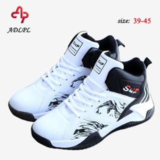 ✨ช่วย✨รองเท้าบาส แฟชั่นเกาหลีสำหรับผู้ชาย  รองเท้าวิ่งกีฬากั…