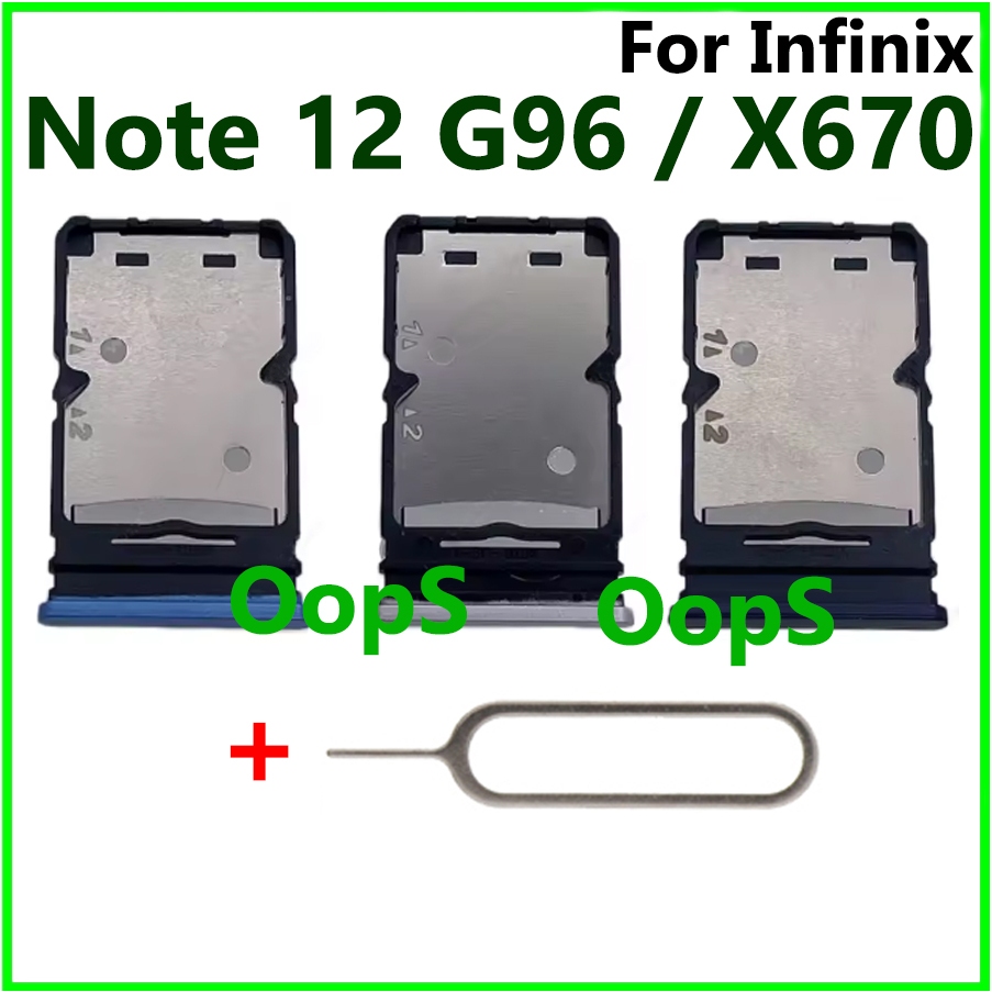ถาดซิมการ์ดสําหรับ INFINIX NOTE 12 G96 X670 โทรศัพท์ SIMLOCK SLOT SIM TRAY