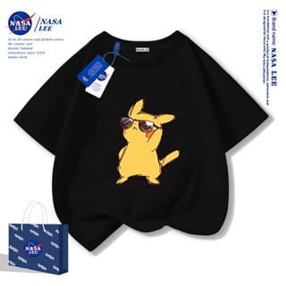 NASA เสื้อยืดเด็กแฟชั่นอเมริกัน 2025 ผ้าฝ้ายนุ่ม แขนสั้น ลาย…