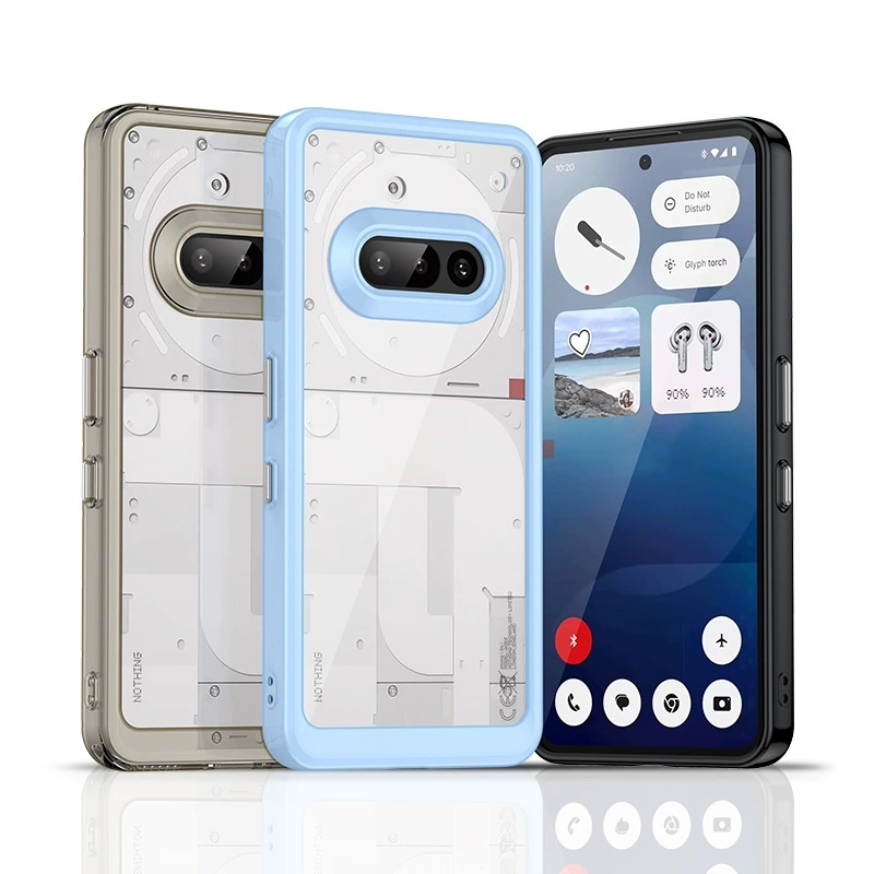 เคสโทรศัพท์ใสสำหรับ Nothing Phone 3A เคสใสด้านหลังสีสันสดใส