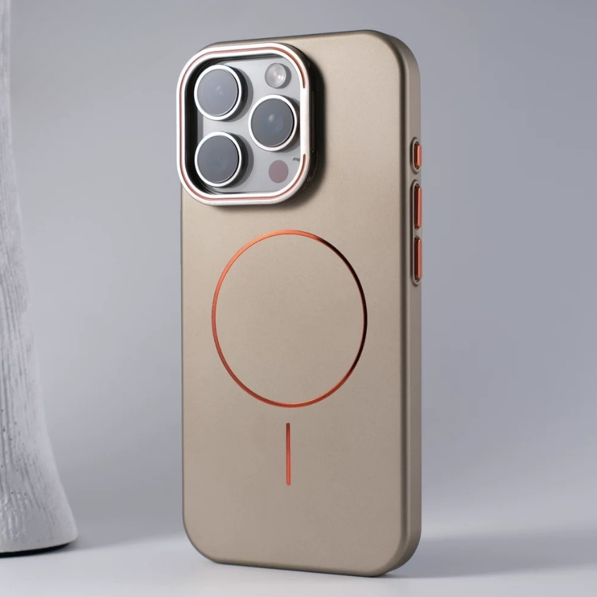 【Glossy coils/Metal bracket/Matte Pc hard Ultra-thin case/Black】เคส compatible for iPhone 13 14 15 16 pro max case - รูปที่ 3