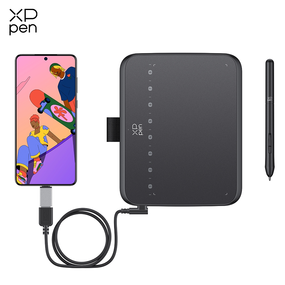 XPPen Deco 640 ปากกาแท็บเล็ตกราฟิกแท็บเล็ตการวาดภาพ Digital Drawing Pad พร้อมความดัน 16k ดีสําหรับ OSU