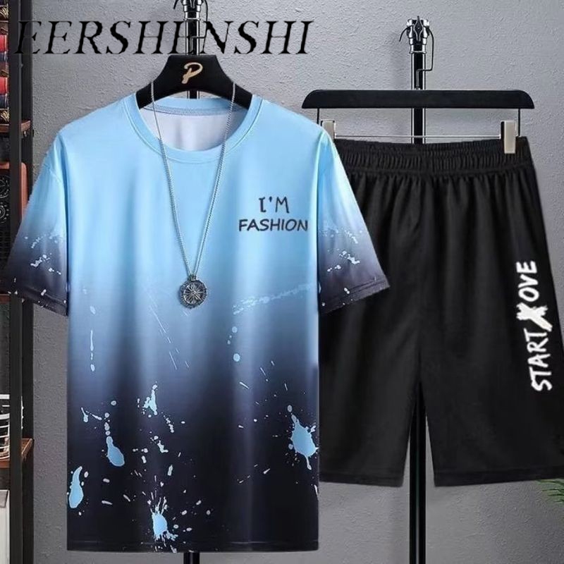 เอร์เชนชิ เสื้อยืดแฟชั่นชุดลําลองครึ่งแขนเรียบง่ายสง่างามญี่ปุ่นอินเทรนด์ฤดูร้อนใหม่