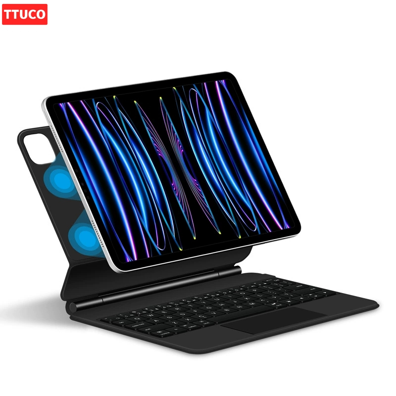 Ipad Bluetooth Keyboard Magnetic Suspension พร้อมทัชแพดเหมาะสําหรับ iapd pro11 นิ้ว iPad air4/5 10.9