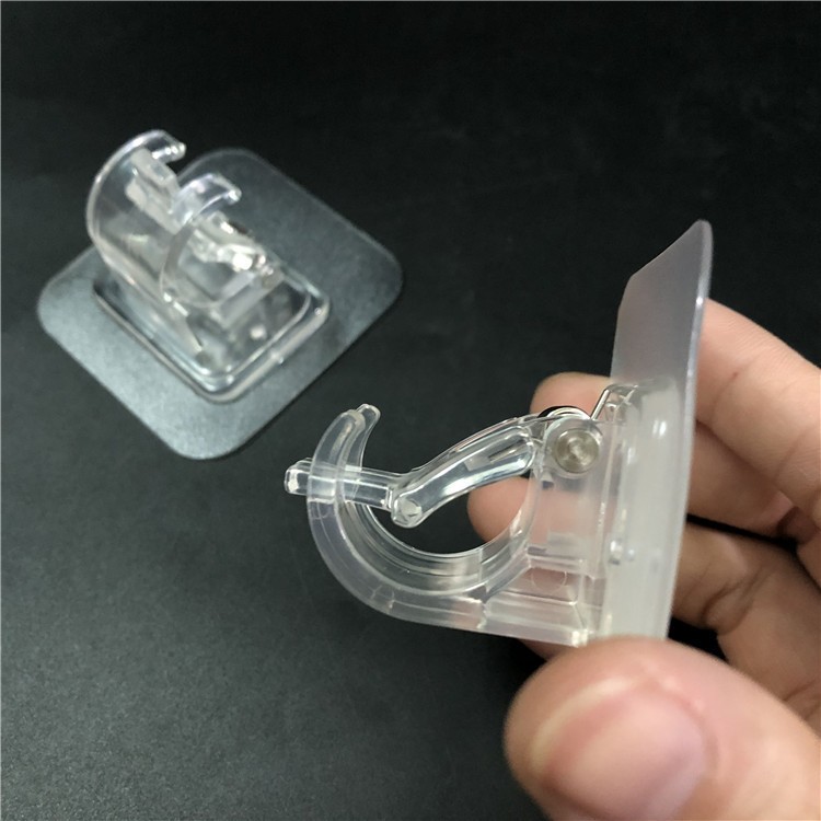 แนะนำ ผ้าม่าน 2/4/10pcs ผ้าม่าน Rod Brackets Self กาวผ้าม่าน Rod ผู้ถือตะขอเล็บฟรีปรับผ้าม่าน Rod Hooks ผ้าม่านแขวน ราคาพิเศษ มีเก็บเงินปลายทาง