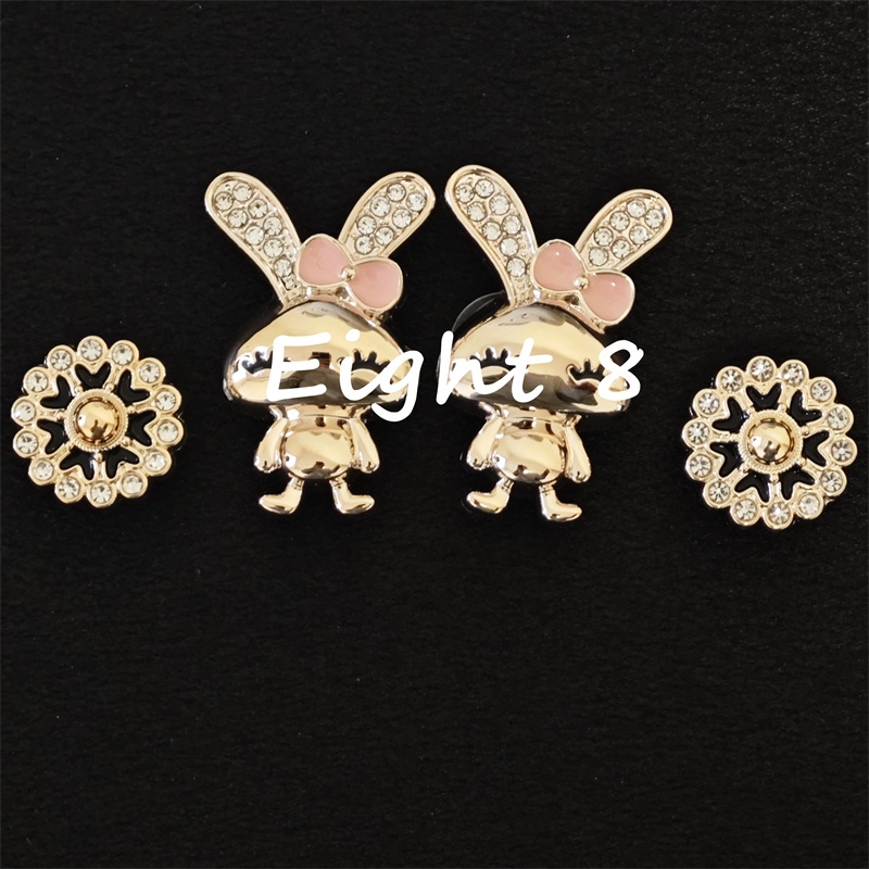 10 ชิ้น/เซ็ต Rose Gold เพชรกระต่ายรูปแบบรองเท้าหัวเข็มขัด Letter รองเท้า Pins DIY รองเท้าอุปกรณ์ตกแต่งสําหรับรองเท้าผู้หญิงและกระเป๋า