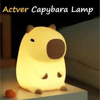 Actver โคมไฟ CAPYBARA คาปิบาร่าน้อยสุดน่ารัก ประเภทแบตเตอรี่