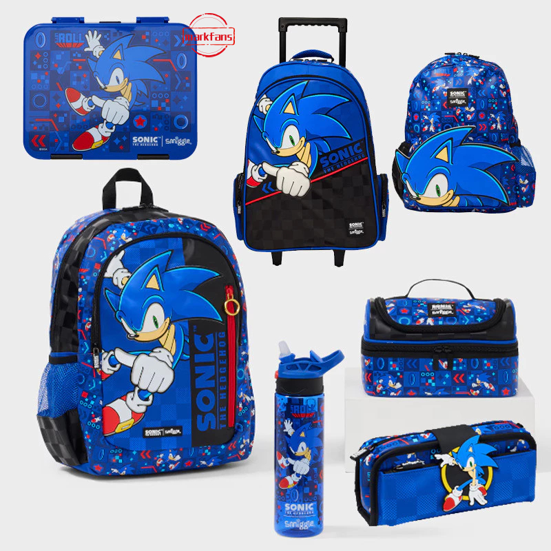 ออสเตรเลีย Smiggle School Bag กระเป๋าเป้โซนิค กระเป๋าเป้สะพายหลัง ถุงอาหารกลางวัน ขวดน้ํา Collection
