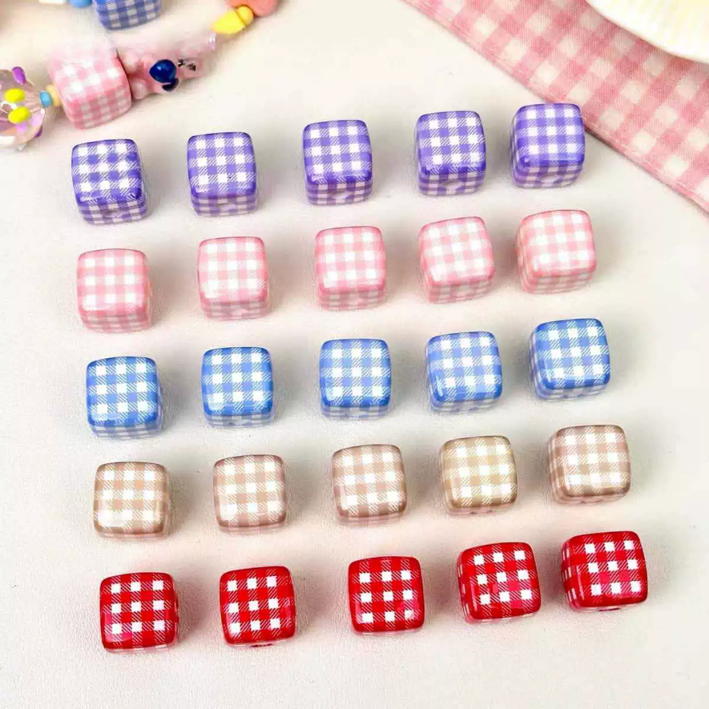 10ชิ้นรูปแบบใหม่14มิลลิเมตร จิ่วกงเกอ สแควร์ลูกปัด ทําเอง ทอมือหลวมลูกปัดวัสดุโทรศัพท์มือถือโซ่สร้อยข้อมือต่างหูพวงกุญแจปากกาอุปก