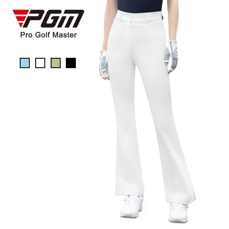 PGM GOLF กางเกงขาม้าผู้หญิงผ้าระบายอากาศชายบานสําหรับฤดูร้อน