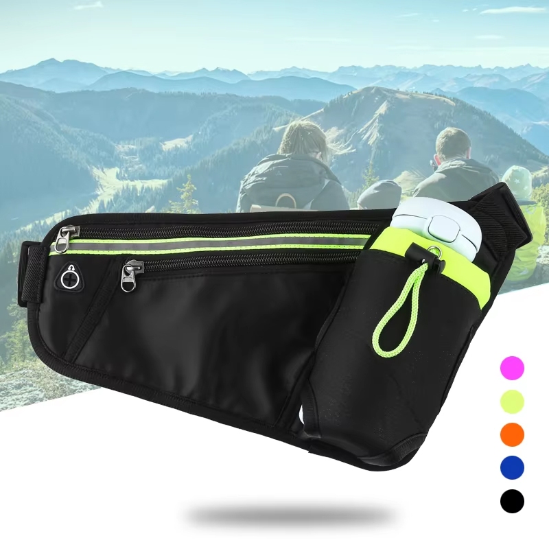 Queshark กระเป๋าคาดเอวใส่ขวดน้ำ สำหรับเล่นกีฬา วิ่ง FF001