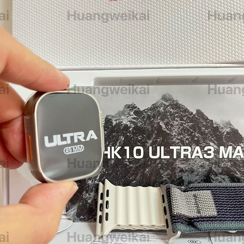 2025 Ai สมาร์ทนาฬิกา HK10 ultra3 max จริง AMOLED 49 มม.ไร้สายชาร์จ BT โทรชาย NFC 2025 Smartwatch 4GB
