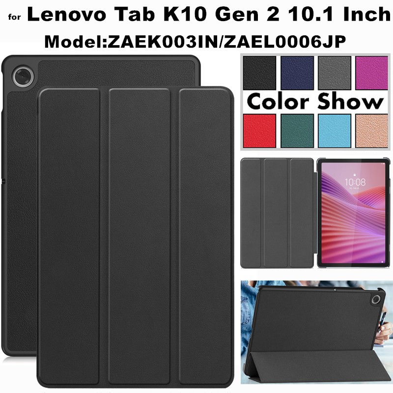 for Lenovo Tab K10 Gen2 Gen 2 10.1 Inch 2025 ZAEK003IN/06JP Tablet Cover PU Leather Case with Auto W
