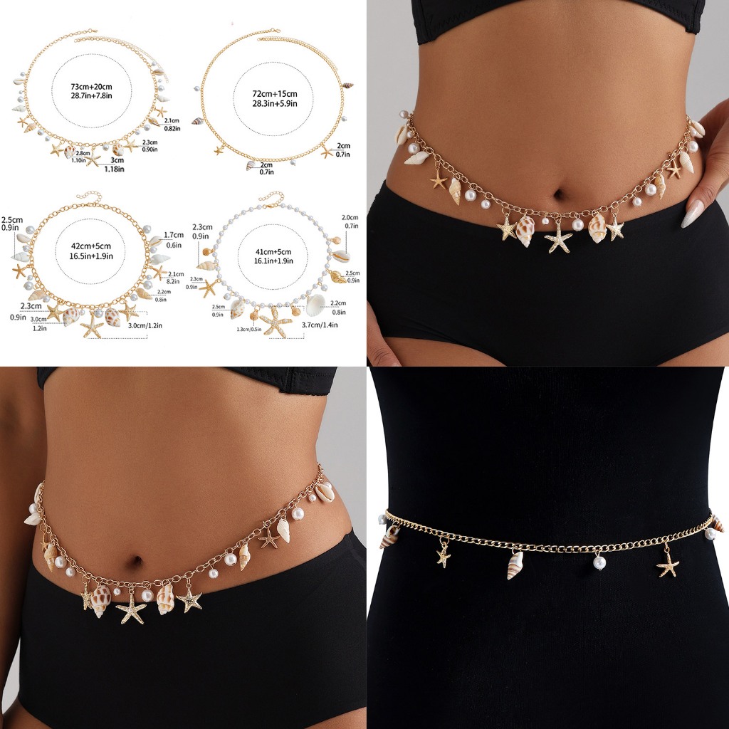 1 ชิ้นสไตล์เกาหลี Rhinestone Star เอว Belly Chain เครื่องประดับวันหยุด ราคา ถูกที่สุด ดีลบีเคเค แกลเลอรีภาพที่ 8