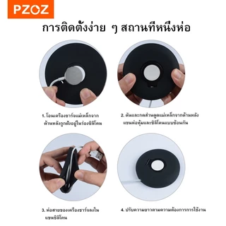 PZOZ cable Organizer Charger Stand สําหรับนาฬิกาสาย Winder นาฬิกาสําหรับ Ip นาฬิกา ultra 11 10 9 8 7 6 5 4 3 2 SE 38/42 มม.40 มม.44 มม.