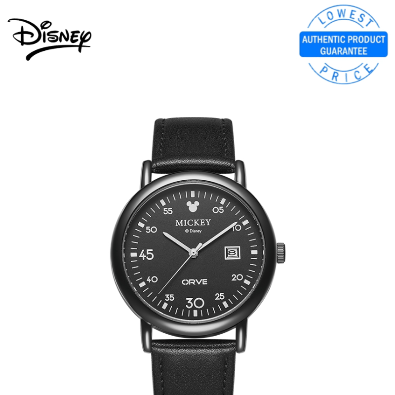 Disney อย่างเป็นทางการของแท้ที่ได้รับอนุญาต Mickey Co-Branded นาฬิกาสายไนลอนเครื่องมือสไตล์ Elegant Retro Luminous กันน้ํา Unisex Universal นาฬิกาควอตซ์ – โปรปัง