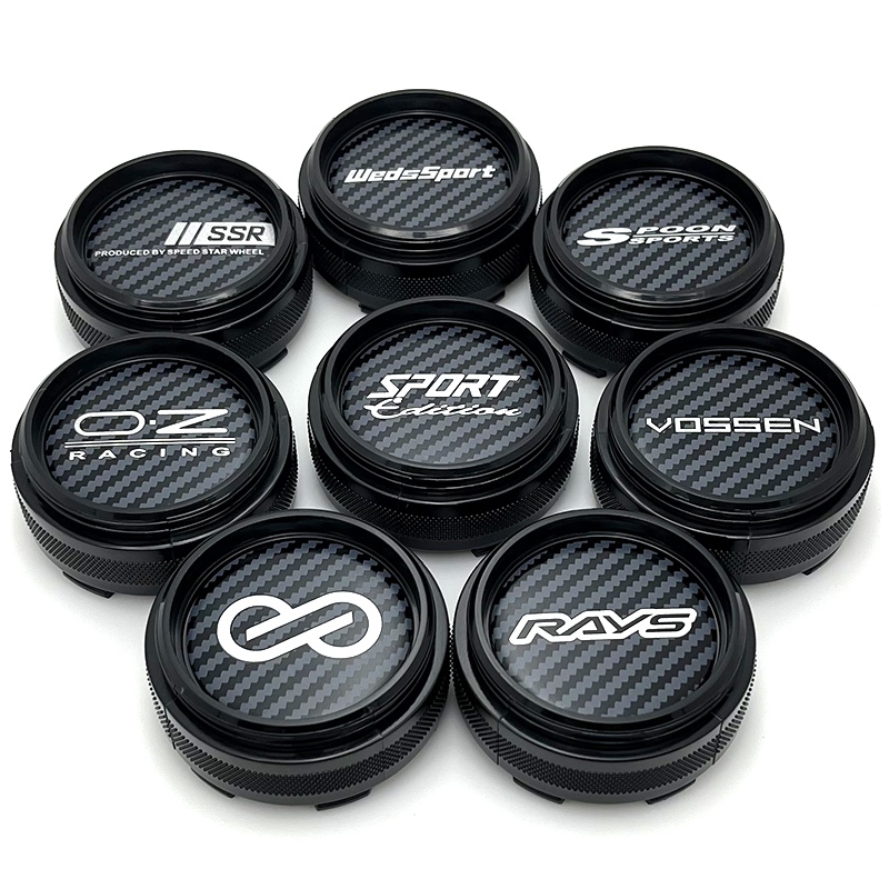 1PCS โลโก้อลูมิเนียม 61 มม.Rays ล้อ CE28 TE37 RE30 Enkei SSR ช้อน Volk Racing Sport Rim Caps