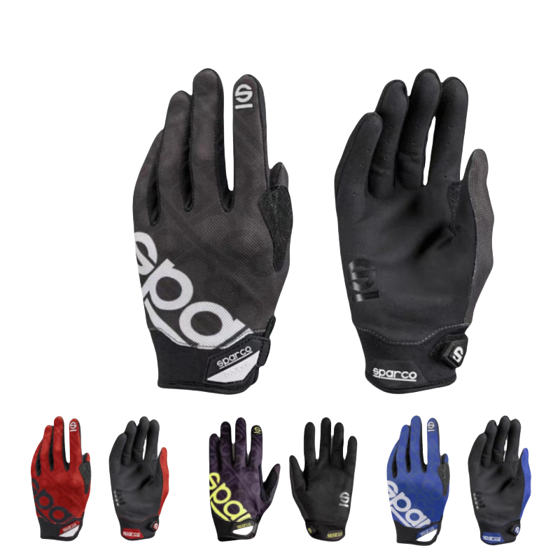 SPARCO MECA-3 Short Racing Gloves Track Day Anti-Sweat Breathable Non-Slip Technician Gloves Kart Racing Gloves Carf1Gloves Driving Gloves