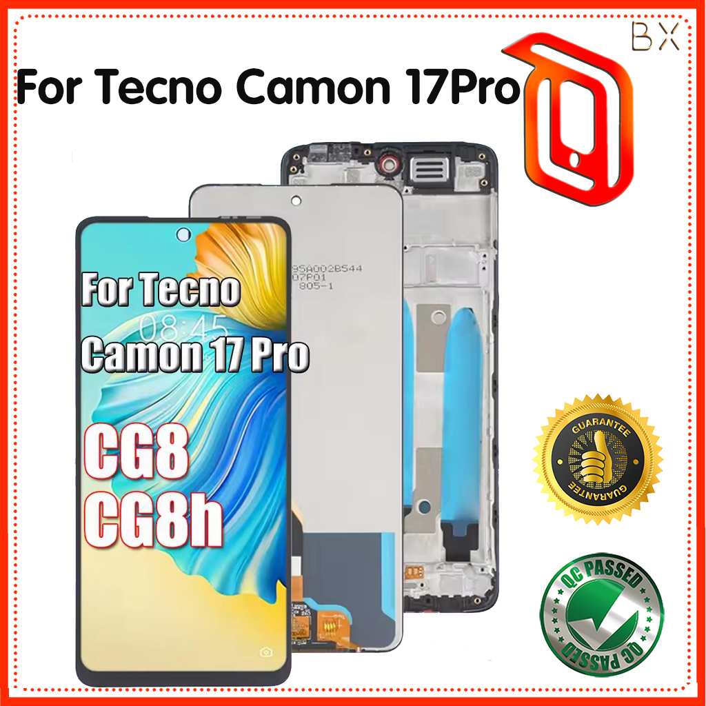เปลี่ยนจอแสดงผลหน้าจอ LCD สําหรับ Tecno Camon 17 Pro CG8 CG8h