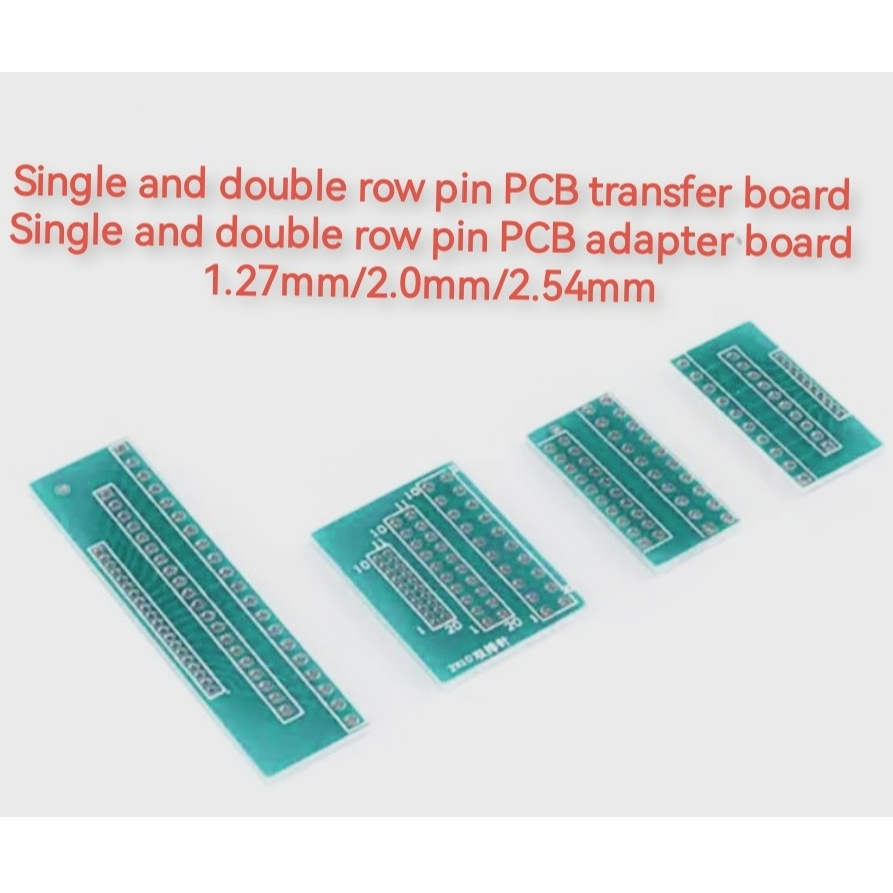Single Pin Header Double Pin Header PCB อะแดปเตอร์ 1.27 มม./2.0 มม./2.54 มม.Pitch Transfer 1 * 10/20P 2 * 10/20P