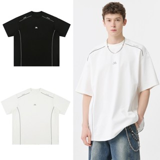 Asrv อเมริกันเสื้อยืดแขนสั้นหลวม 2025 ฤดูร้อนเสื้อยืดผ้าฝ้าย…