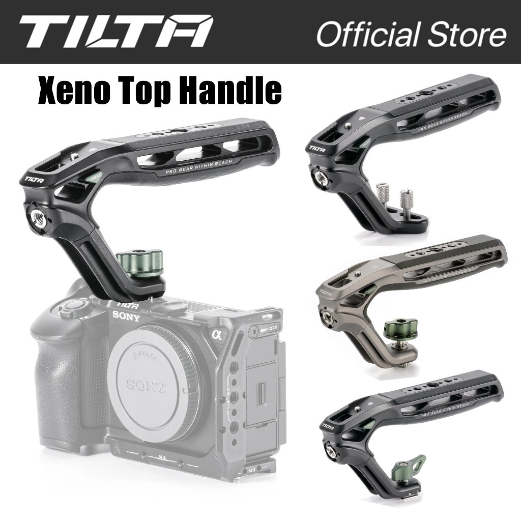 Tilta Xeno Top Handle Universal รุ่นกล้องอุปกรณ์เสริมรองเท้าเย็น/1/4"-20 พร้อม Locating Pins/NATO/Dual 1/4 "-20 Sony Canon