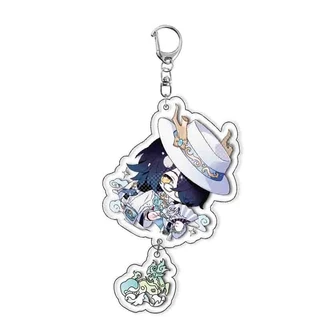 เกม Identity V อะนิเมะ KeyChain Joseph Desaulniers Grace Margaretha Zelle ผู้ชายพวงกุญแจสําหรับผู้หญิงรูปอะคริลิคจี้