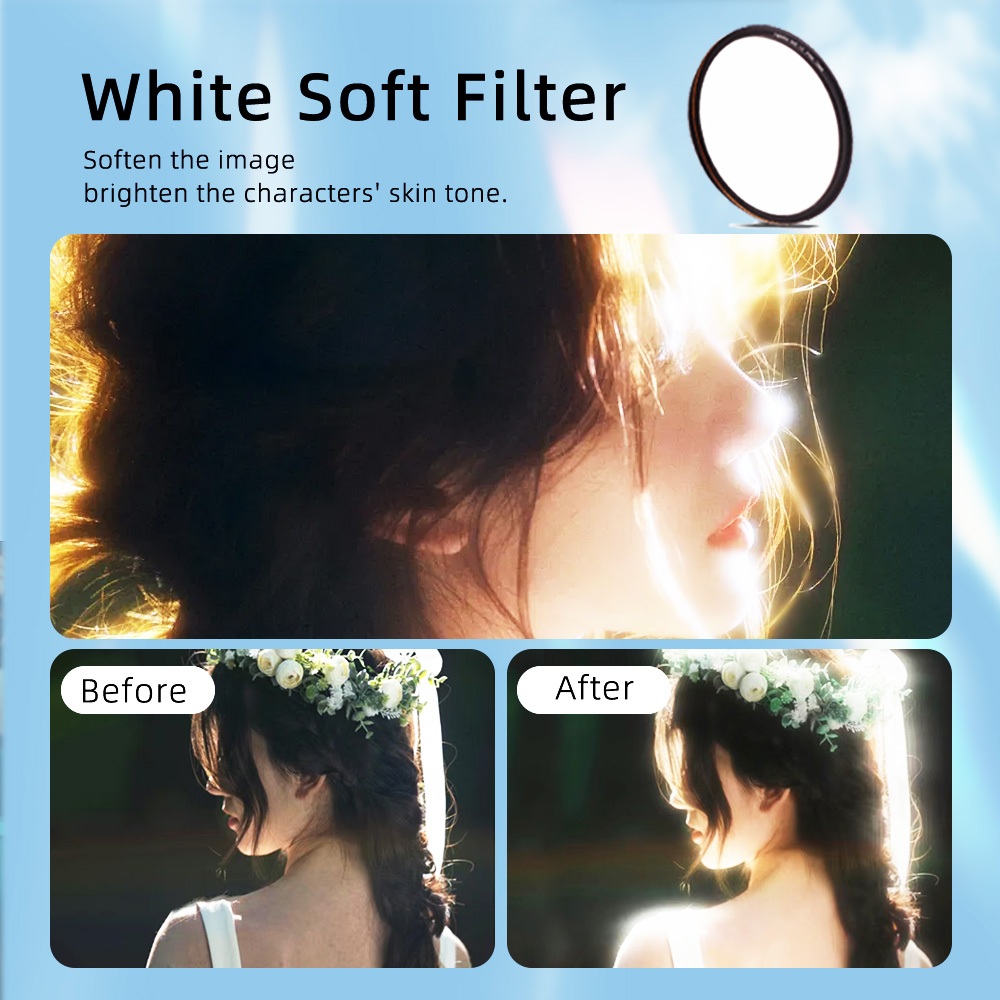 Lightdow 67 มม.โทรศัพท์เลนส์กรองสําหรับ ND Filter CPL Filter Soft Filter Star Filter