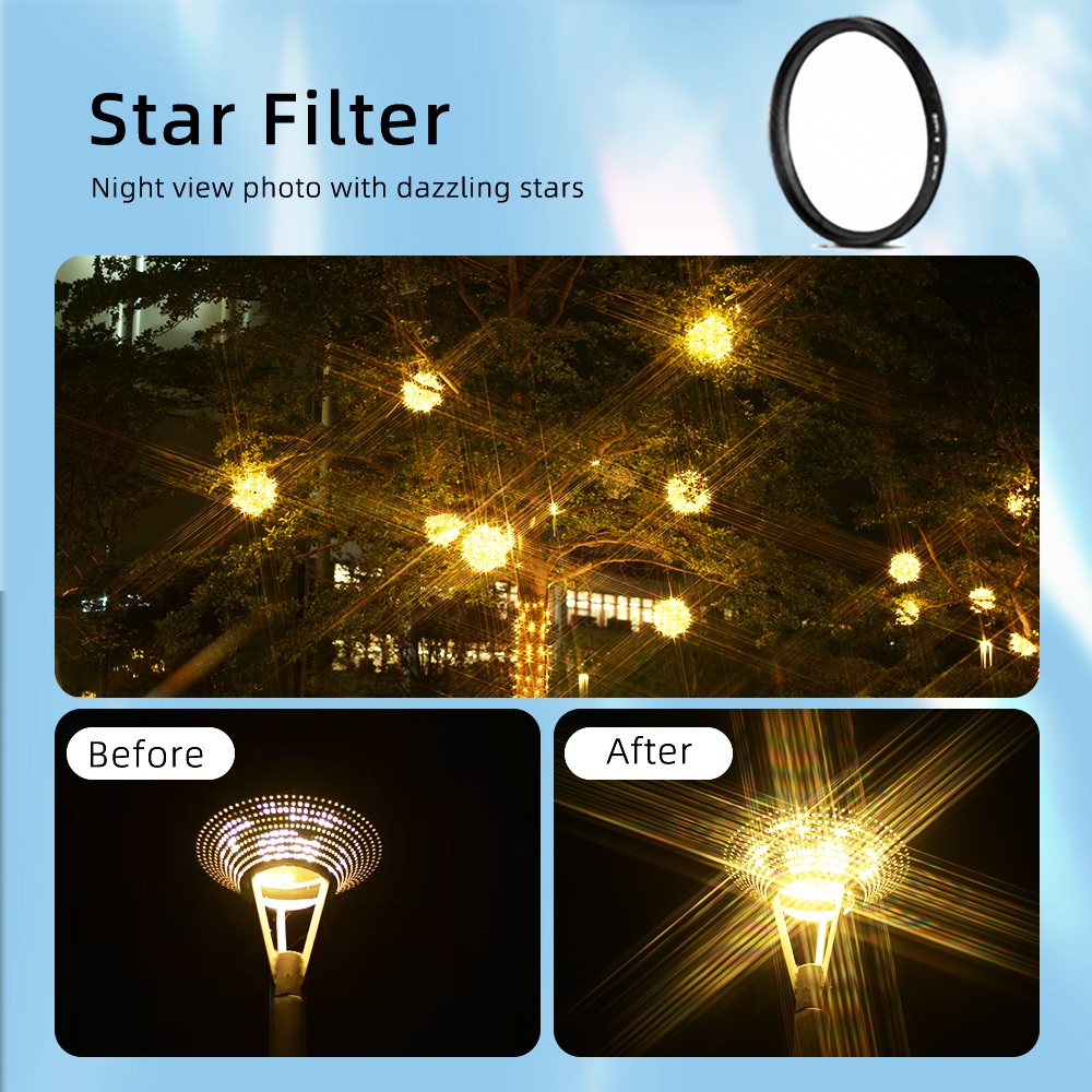 Lightdow 67 มม.โทรศัพท์เลนส์กรองสําหรับ ND Filter CPL Filter Soft Filter Star Filter