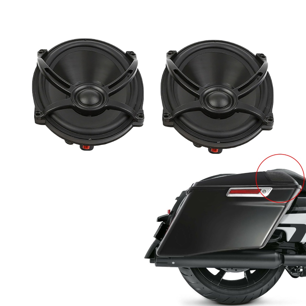 รถจักรยานยนต์ Saddlebag ฝาปิดลําโพงเสียงอุปกรณ์สําหรับ Harley Touring Road King Electra Glide Street Glide 1994-2025