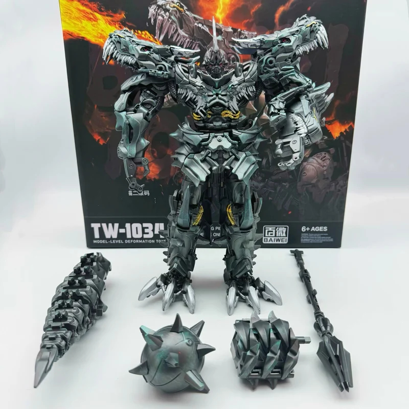 BAIWEI การแปลงร่าง TW1034 23 ซม. กริมล็อค KO SS07 ฟิกเกอร์ไดโนเสาร์ผู้นำ ของเล่นของขวัญสะสม