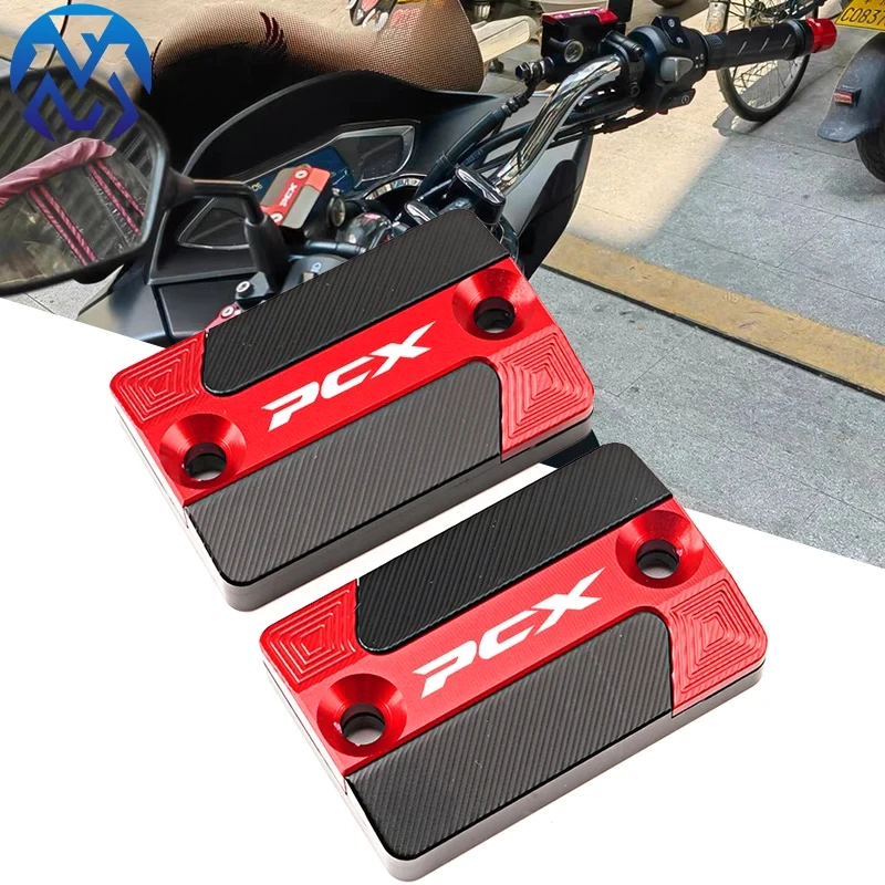 PCX150 ฝาครอบปั๊มน้ํามันเบรก CNC โลหะผสมอลูมิเนียม FOR Honda PCX 160 125 อะไหล่มอเตอร์ไซค์