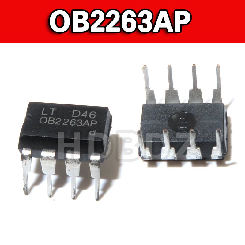 10-20pcs  OB2263AP  DIP8 OB2263 การจัดการสวิตช์ไฟชิป IC
