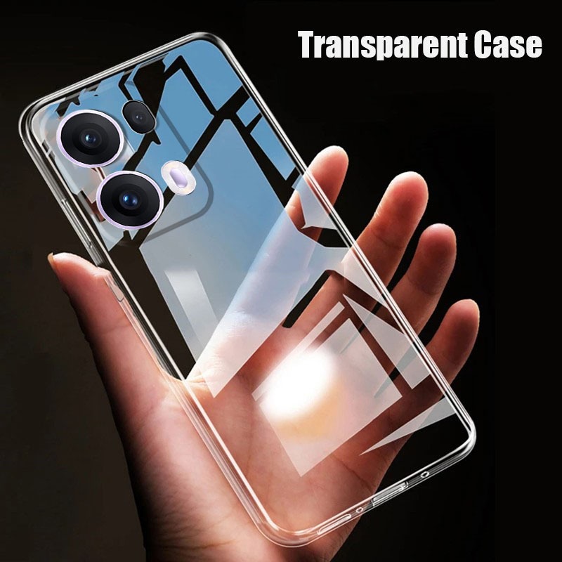 เคสโทรศัพท์ OPPO Reno 16 Pro 5G 16F 15 Pro Max 15F 14 Pro 14F 13 13F 12 11F 11 10 Pro + A6x A6 Pro A5 A5X A3X A3 A60 A79 A18 A38 A58 A98 ใหม่ฝาครอบเลนส์โปร่งใสTPUนุ่ม OPPOReno16Pro Reno16F Reno15ProMax Reno15F Reno14Pro Reno14F