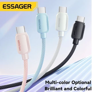 Essager สาย USB A ถึง Type C/Type C ถึง Type C 100W PD ชาร์จเร็วสําหรับแล็ปท็อป Samsung