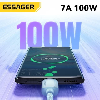 Essager สาย USB A ถึง Type C/Type C ถึง Type C 100W PD ชาร์จเร็วสําหรับแล็ปท็อป Samsung