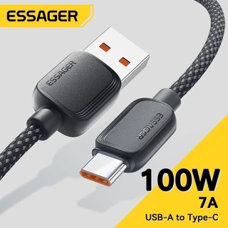 Essager สาย USB A ถึง Type C/Type C ถึง Type C 100W PD ชาร์จเร็วสําหรับแล็ปท็อป Samsung