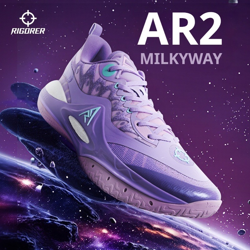 Rigorer Austin Reaves AR2 “Milkyway”รองเท้าบาสเกตบอลผู้ชายทรงต่ำ ออกแบบกันลื่นและทนทานระดับมืออาชีพ