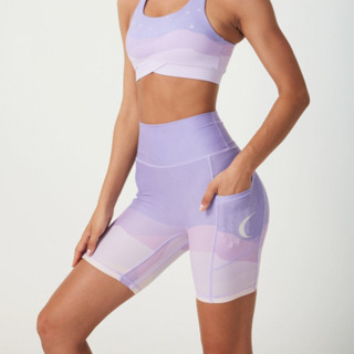 Silverwind กางเกงขาสั้นโยคะสตรีเอวสูง 4 ทิศทางยืด Tummy Cont…