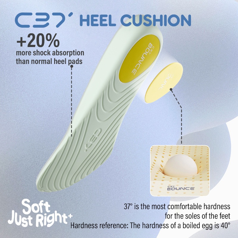 ANTA C37 พื้นรองเท้านุ่มสบาย ลดแรงกระแทก ต้านเชื้อแบคทีเรีย เสถียร ค้ำจุน ใช้งานยืนนาน 1825172596