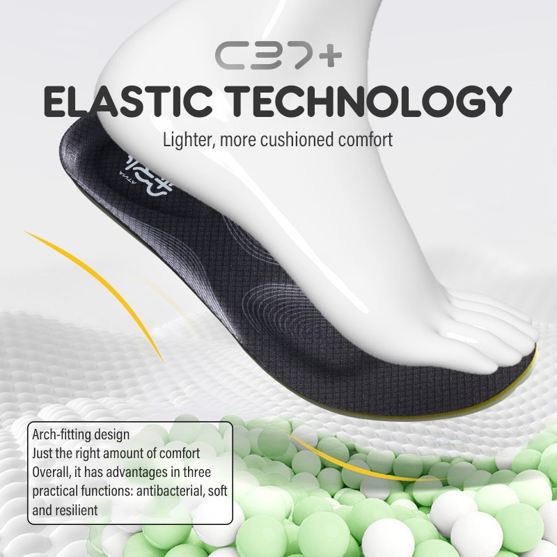 ANTA C37 พื้นรองเท้านุ่มสบาย ลดแรงกระแทก ต้านเชื้อแบคทีเรีย เสถียร ค้ำจุน ใช้งานยืนนาน 1825172596