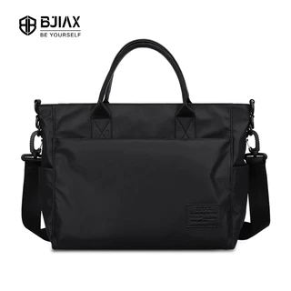 BJIAX กระเป๋าเอกสารแบบพกพาทนายความธุรกิจสามารถใส่ 15.6inch คอมพิวเตอร์สไตล์สำนักงานที่มีสายคล้องไหล่