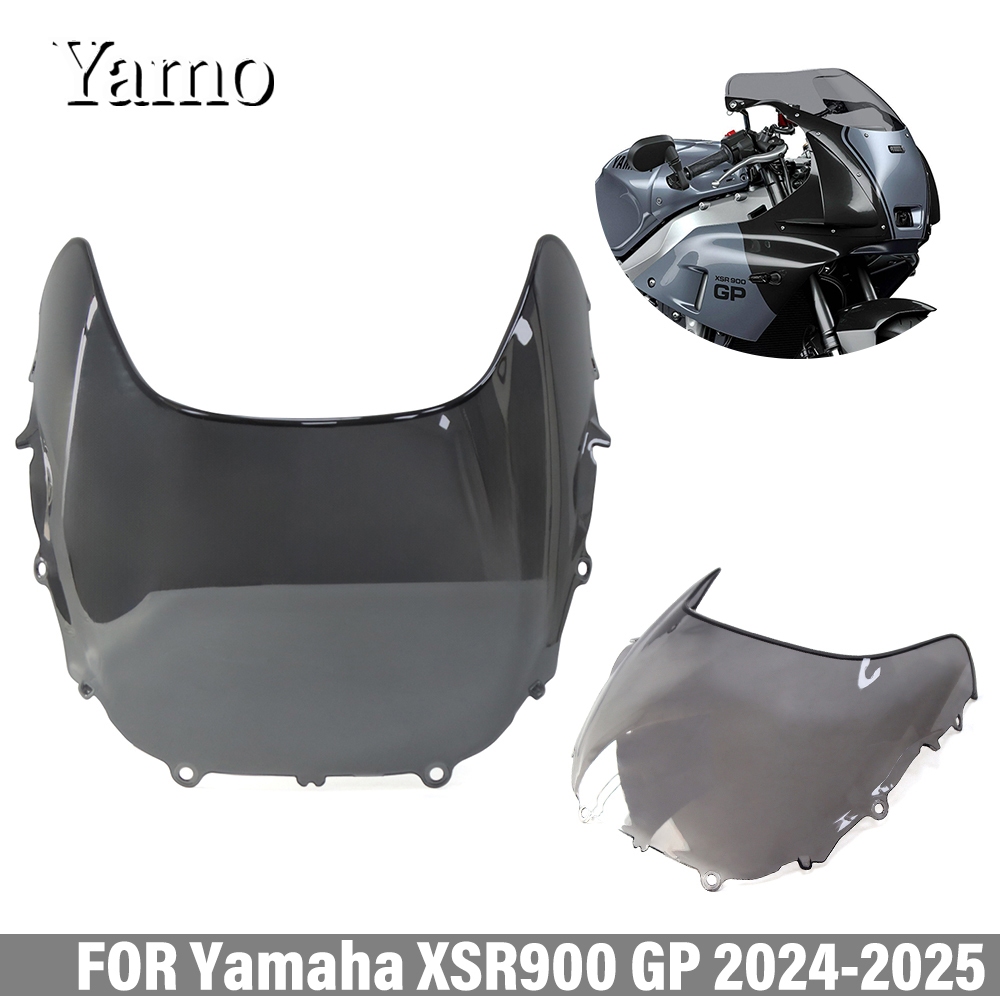 สําหรับ Yamaha XSR900 GP 2024-2025 กระจกหน้ารถรถจักรยานยนต์ XSR 900 GP แฟริ่งกระจกหน้ารถ