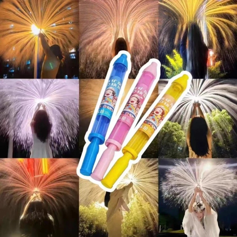 💥ปืนน้ำดอกไม้ไฟสร้างสรรค์ 🌈ของเล่นพลุ ของเล่นฉีดน้ำ ของเล่นน้ำกลางแจ้งสำหรับเด็กและคู่รัก