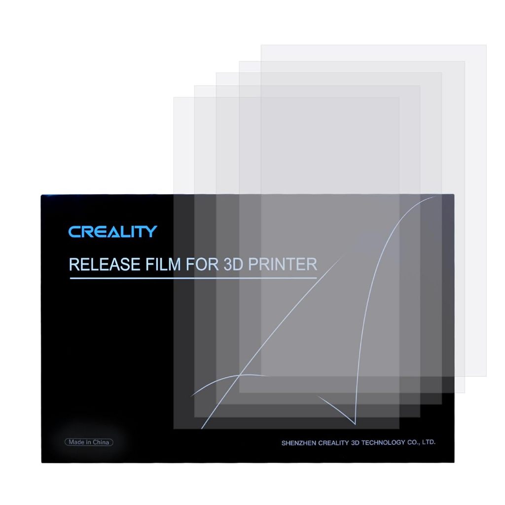 Creality Fep ฟิล์มปล่อยฟิล์มเรซิ่น Fep แผ่นสําหรับ Creality Halot Mage Pro Halot-Mage 286 x 198 x 0.15 มม.และอื่นๆ 10 นิ้ว LCD SLA DLP 3D เครื่องพิมพ์ (5 ชิ้น)